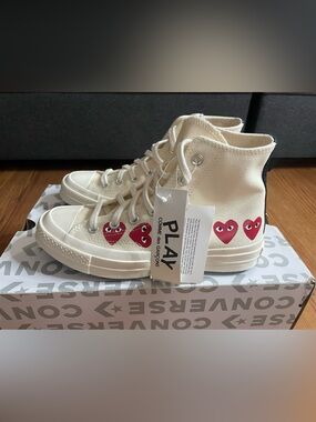 Converse x Comme des Garçons PLAY Chuck70 High Top Sneakers SizeWomen’s 7Men’s 5